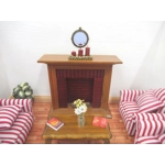 Dolls House Mirror in a Bronze Coloured Frame 1:12th Scale Miniature Decor