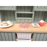 Dolls House Gingerbread Men and Plate 1:12th Scale Christmas Food Decoration