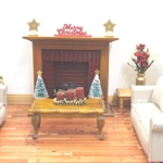 Dolls House Merry Christmas Ornament 1:12th Scale Miniature Xmas Decoration