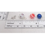 Dolls House 4th July Tree Ornaments 12 Miniature Baubles and Stars 1:12th Scale