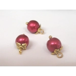 Dolls House Christmas Tree Decorations 12 Red Gold Miniature Baubles 1:12th Scale Ornaments