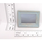 Dolls House Mirror Blue & Gold 1:12 Scale Miniature Wall Decor