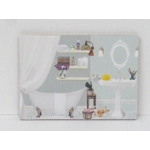 Dolls House Bathroom Picture Miniature Wall Art Decor 1:12 Scale