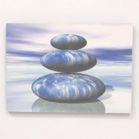 Dolls House Picture Blue Zen Stones 1:12 Scale Miniature