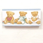 Dolls House Nursery Picture Teddy Bears 1:12 Scale Children's Bedroom Wall Decor