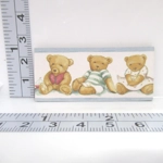 Dolls House Nursery Picture Teddy Bears 1:12 Scale Children's Bedroom Wall Decor