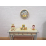 Dolls House Nursery Clock Winnie the Pooh Miniature Wall Decor 1:12th Scale