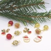 Dolls House Christmas Tree Decorations 12 Red & Gold Miniature Baubles and Trinkets 1:12th Scale