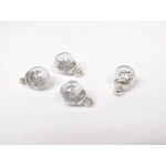 Dolls House Christmas Tree Decorations 12 Silver Coloured Miniature Stars & Baubles 1:12th Scale
