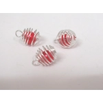 Dolls House Christmas Tree Decorations 12 Red Silver Miniature Baubles and Stars 1:12th Scale