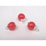 Dolls House Christmas Tree Decorations 12 Red Silver Miniature Baubles and Stars 1:12th Scale