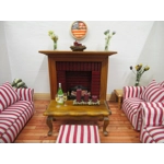 Dolls House Clock USA Flag Vintage Miniature Wall Decor 1:12 Scale