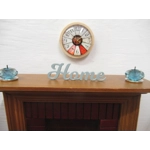 Dolls House Clock Retro Style Miniature Wall Decor Accessories 1:12th Scale