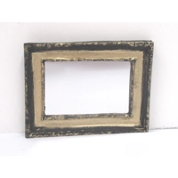 Dolls House Mirror Black Gold Colour 1:12 Scale Miniature Bedroom Accessories