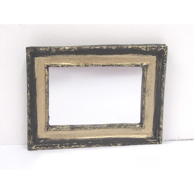 Dolls House Mirror Black Gold Colour 1:12 Scale Miniature Bedroom Accessories