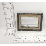 Dolls House Mirror Black Gold Colour 1:12 Scale Miniature Bedroom Accessories