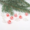 Dolls House Christmas Tree Decorations 12 Red White Miniature Baubles 1:12th Scale