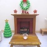Dolls House Snowman in a Glass Bowl 1:12 Scale Miniature Christmas Decoration