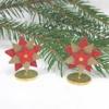 Dolls House Christmas Decoration 2 Red Gold Stars Xmas Miniatures 1:12th Scale Xmas Ornament