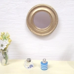 Dolls House Mirror Gold Colour Frame Miniature Wall Decor 1:12 Scale