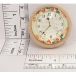 Dolls House Clock Paris Floral Vintage Miniature Decor 1:12th Scale