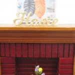 Dolls House Ornament Home Word Cream and Gold Colour Miniature Accessory 1:12th Scale