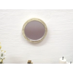 Dolls House Mirror Cream and Gold Colour Frame Vintage Style 1:12 Scale Miniature