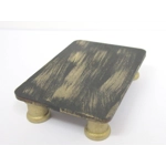 Dolls House Table Black Gold Coffee Occasional Miniature Furniture 1:12 Scale