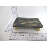 Dolls House Table Black Gold Coffee Occasional Miniature Furniture 1:12 Scale
