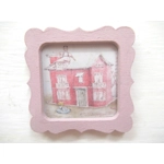 Dolls House Picture Pink Fra..