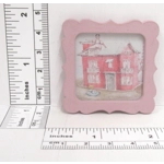 Dolls House Picture Pink Framed Miniature Nursery 1:12 Scale Wall Decor