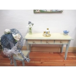 Dolls House Miniature Perfume Bottles on a Gold Coloured Tray Dressing Table Ornament 1:12th Scale