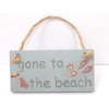 Dolls House Sign Gone to the Beach 1:12th Scale Miniature Accessory