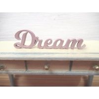 Dolls House Dream Word Pink Ornament Miniature Decor Accessories 1:12th Scale