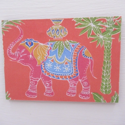 Dolls House Picture Elephant Miniature Wall Decor Accessory 1:12 Scale