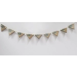 Dolls House Banner USA Flag Theme Wood Garland Bunting Miniature 4th July Decor 1:12 Scale