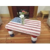 Dolls House Table USA Flag Miniature 1:12 Scale 4th July Furniture