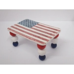 Dolls House Table USA Flag Miniature 1:12 Scale 4th July Furniture