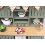 Dolls House 4th July Miniature Cookies with Serving Plate 1:12th Scale