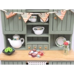 Dolls House 4th July Miniature Cookies with Serving Plate 1:12th Scale