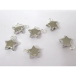 Dolls House Christmas Tree Decorations 12 Miniature Baubles & Stars Red Silver 1:12th Scale