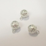 Dolls House Christmas Tree Decorations 12 Navy Blue Silver Miniature Baubles and Stars 1:12th Scale