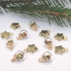 Dolls House Christmas Tree Decorations 12 Filled Miniature Glass Baubles and Stars 1:12th Scale