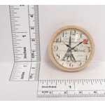 Dolls House Clock in a Wooden Frame Carte Postale Paris Vintage Theme 1:12th Scale Miniature Decor