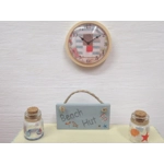 Dolls House Clock Beach Hut Miniature Wall Decor 1:12th Scale