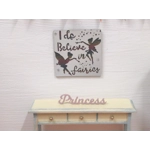 Dolls House Fairies Picture Miniature Wall Decor Girl Bedroom 1:12 Scale