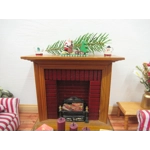 Dolls House Christmas Decoration Miniature Tree and Santa Scene 1:12th Scale