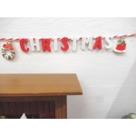 Dolls House Merry Christmas Garland Miniature Xmas Decoration 1:12 Scale