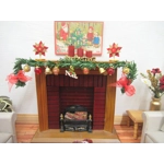 Dolls House Christmas Garland Noel Miniature Fireplace Decoration 1:12 Scale