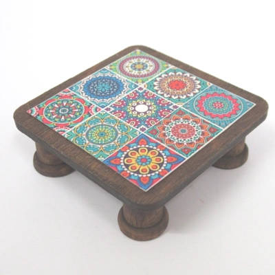 Dolls House Table Moroccan Style Handmade Low Coffee Occasional Miniature Furniture 1:12 Scale